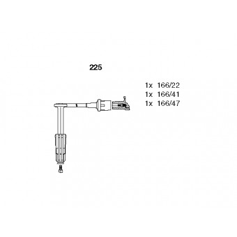 Buji Kablosu M104 [W124 W140 W202 W210] Yarım-Set